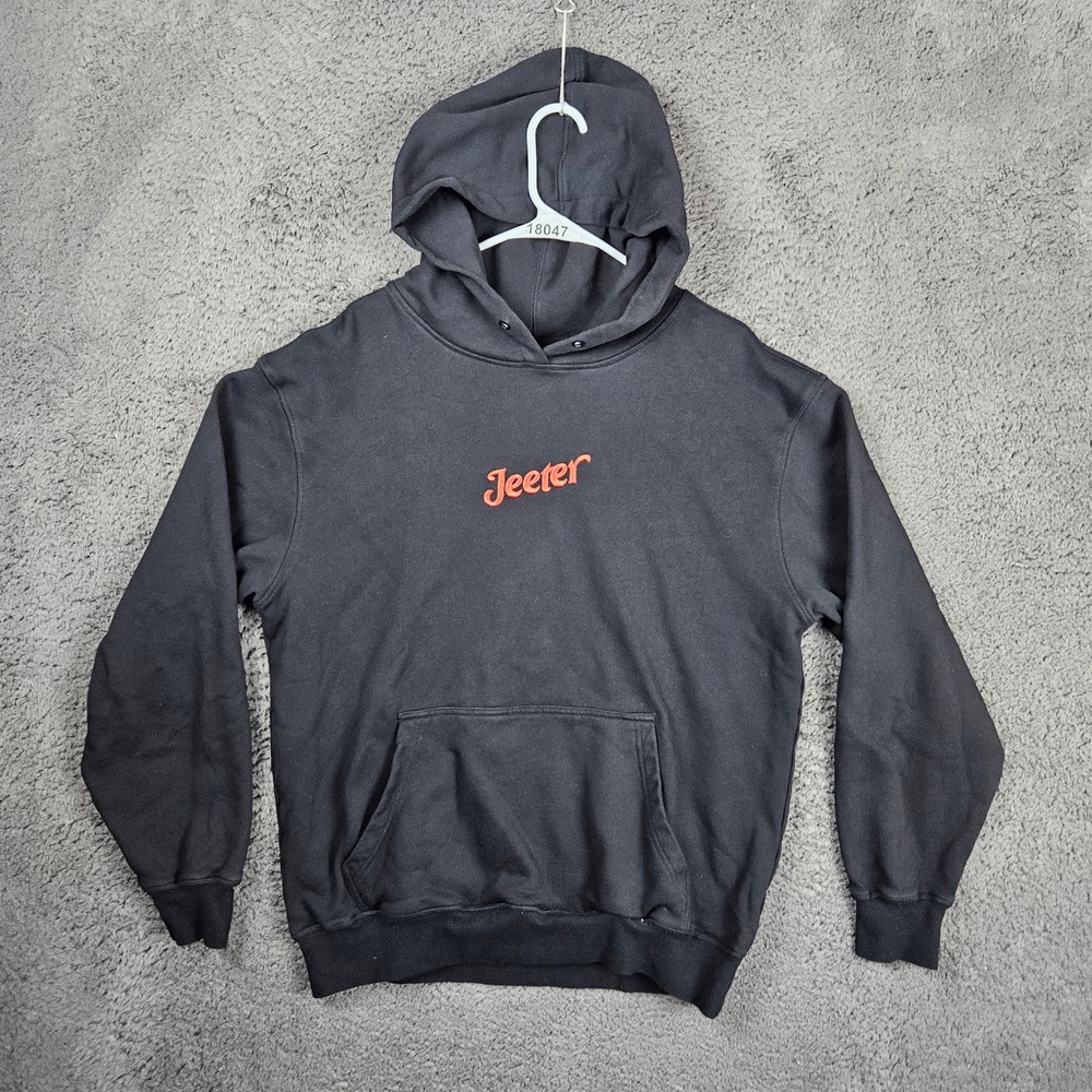 Jeeter Crafted by Humans‎ Black Pullover Hoodie Sweatshirt Mens Medium